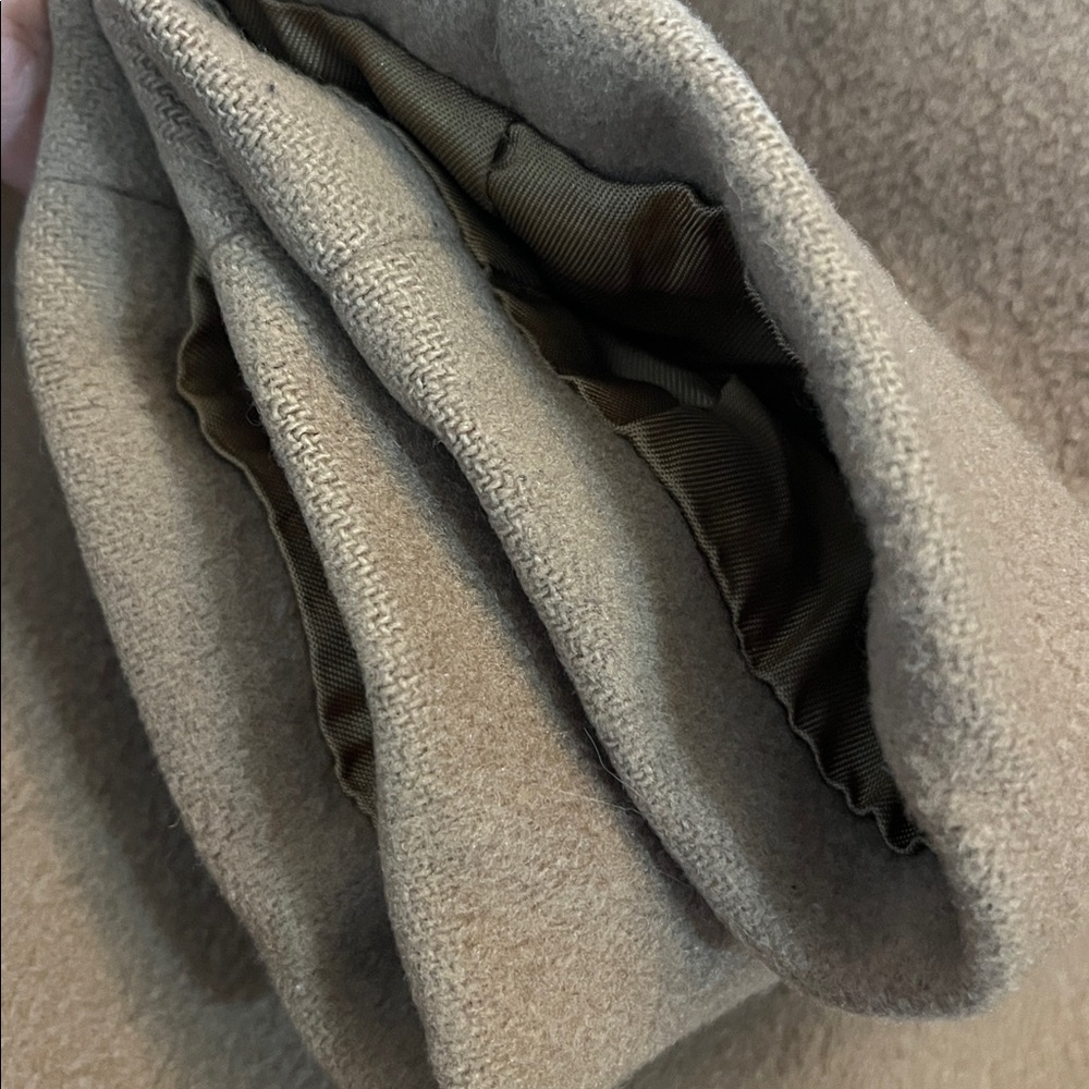 Vintage Chaiken Wool Tan/Camel Maxi Modern Classic Style Coat Size 2 - Picture 16 of 17